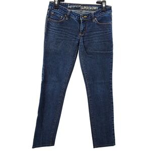 Bull Head Juniors Size 5R Hermosa Super Skinny Blue‎ Jeans Low Rise Pre-Owned